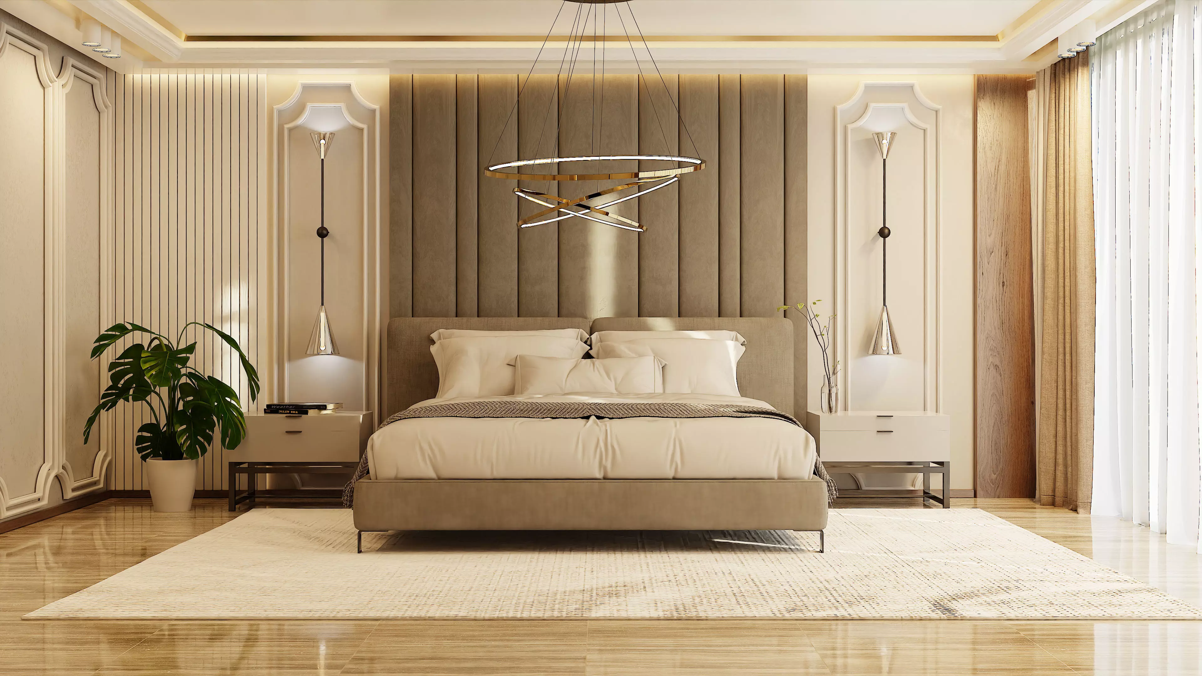 Photorealistic bedroom in native blend file by-VIZFROMBLENDER 3D model