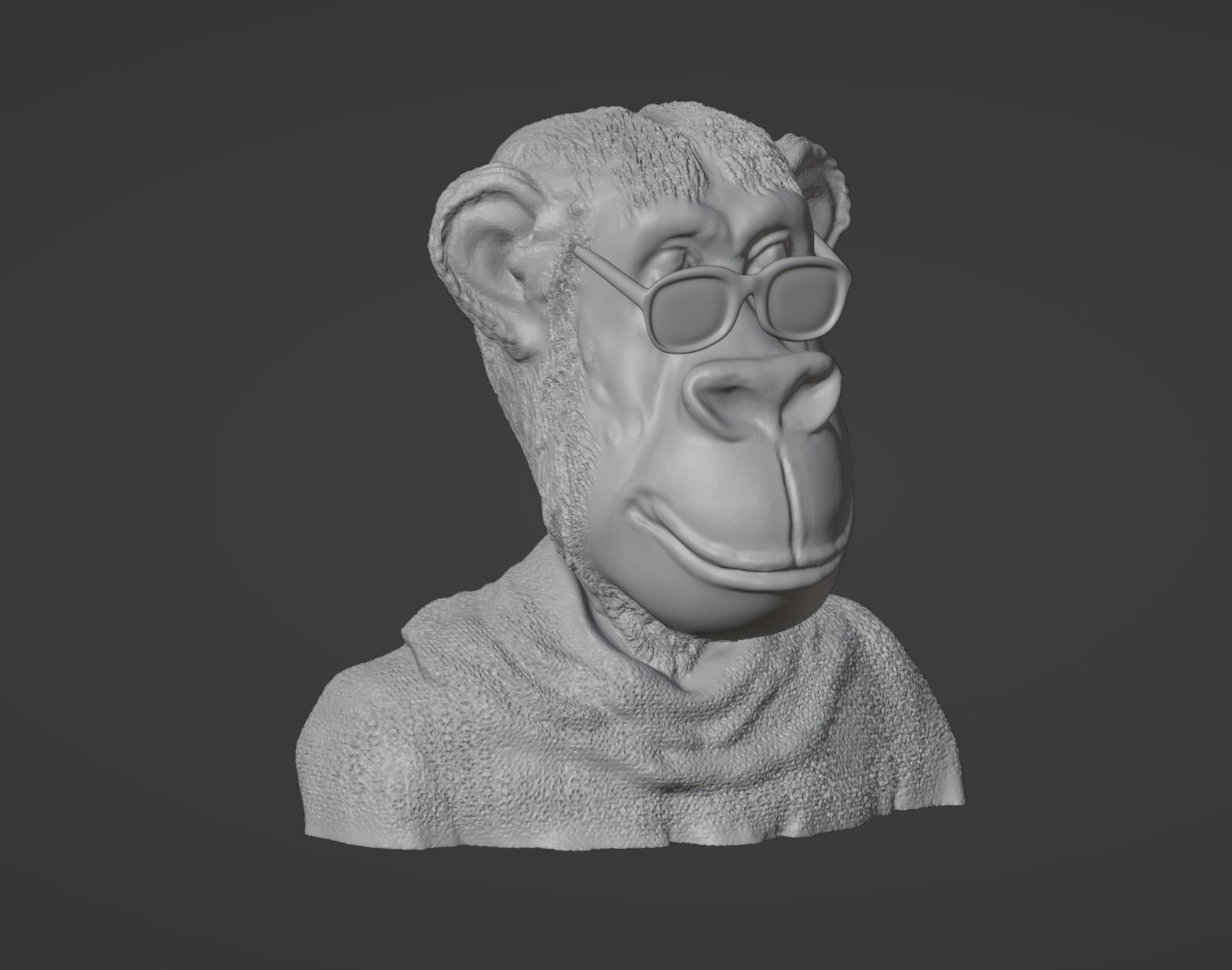 NFT Monkey Chripto Coin Character  3D print model_5