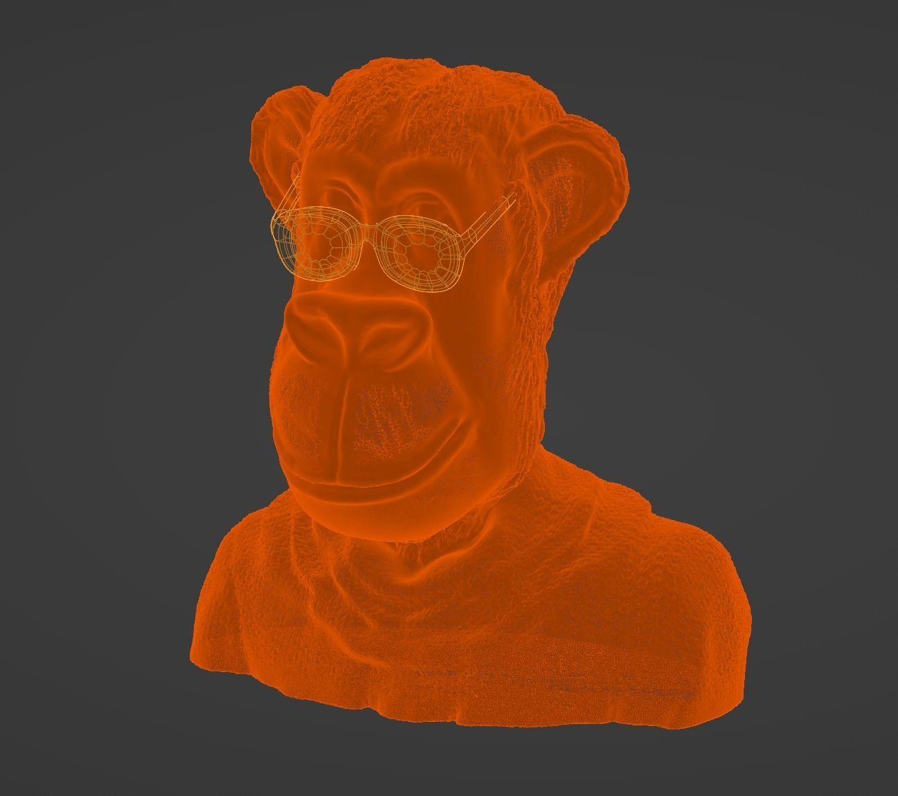 NFT Monkey Chripto Coin Character  3D print model_10