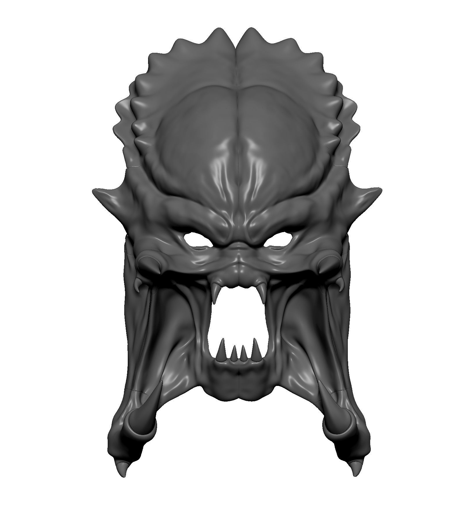 Predator Mask 3D print model_3