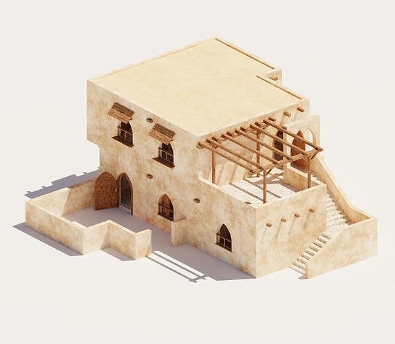 Ancient Desert House 4 3D model