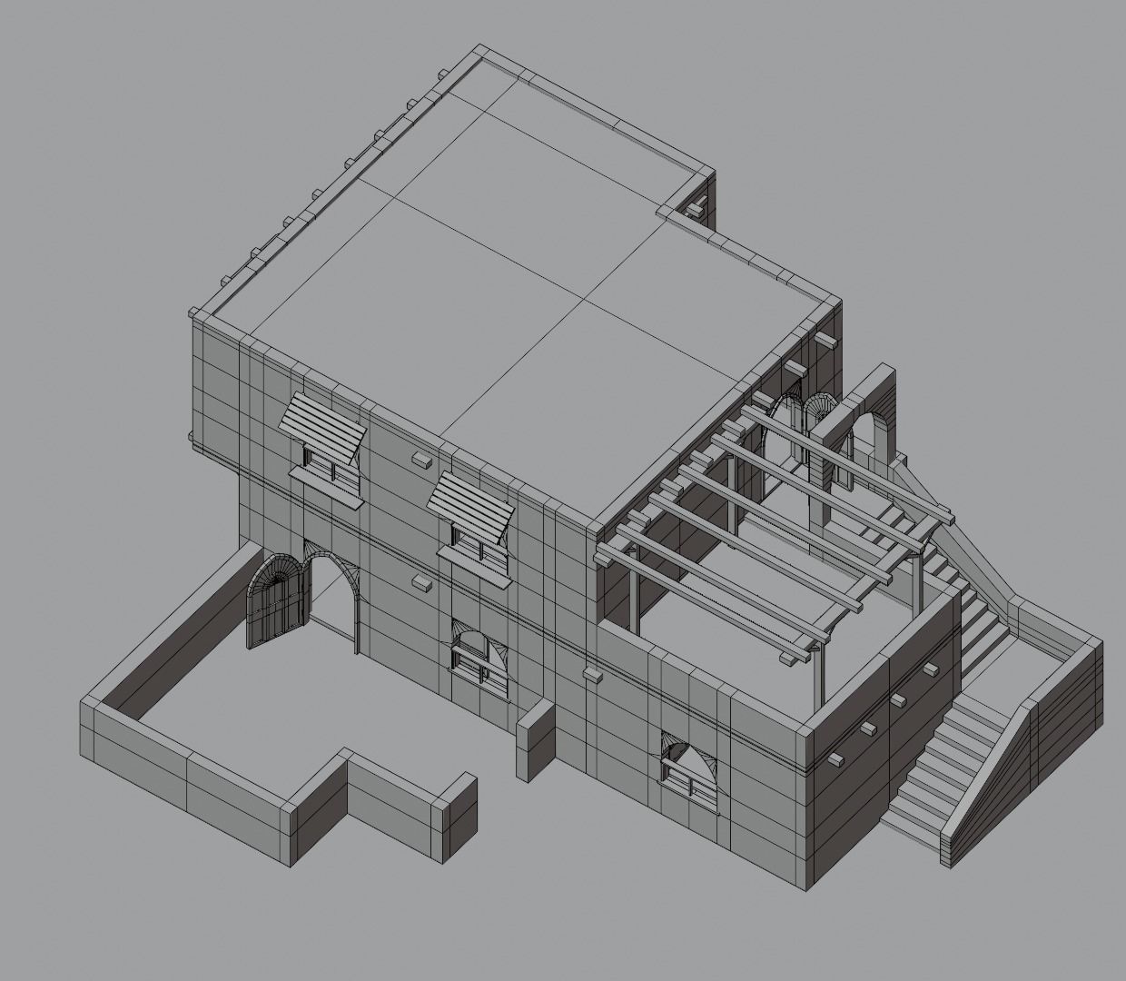 Ancient Desert House 4 3D model_13