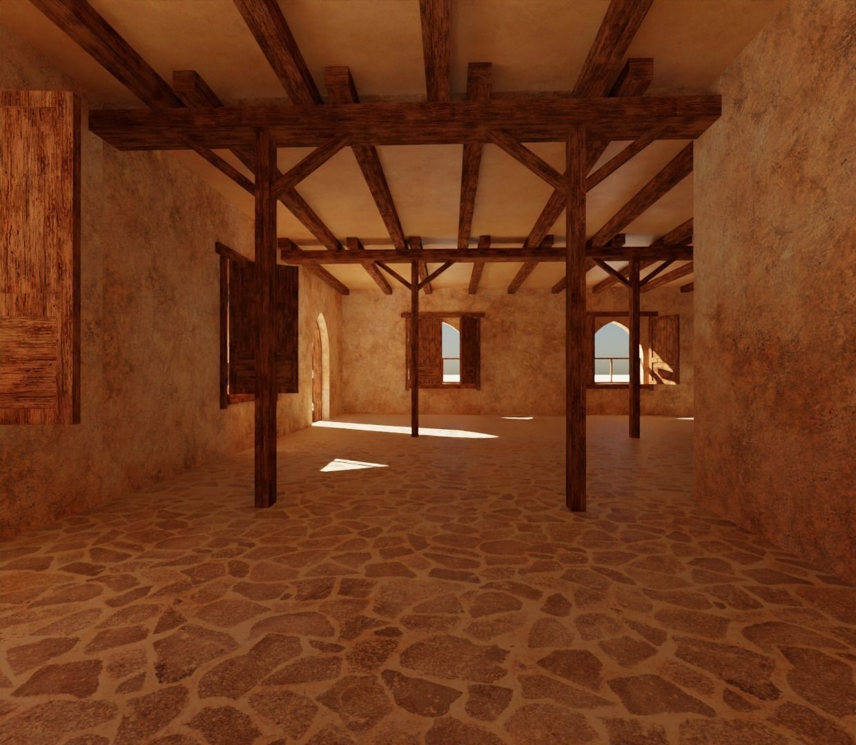 Ancient Desert House 4 3D model_7