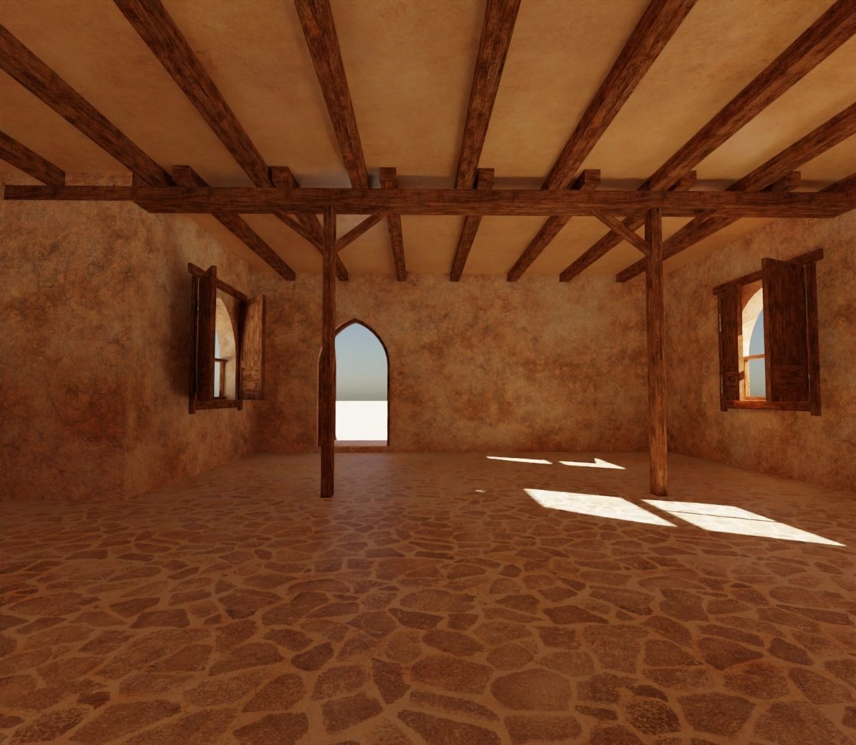 Ancient Desert House 4 3D model_8