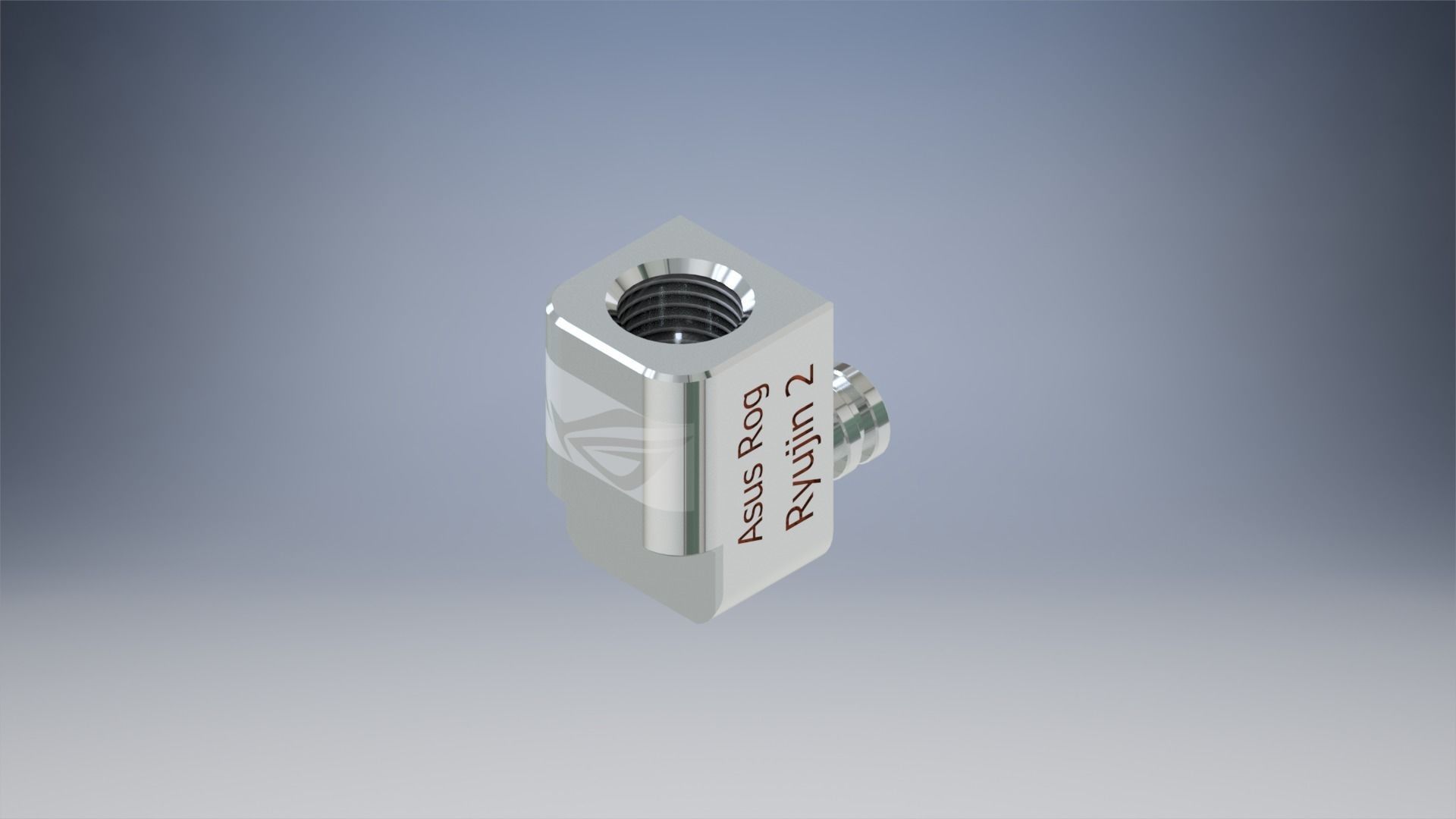Asus ROG Ryujin II Custom Loop Convert 3D print model_3