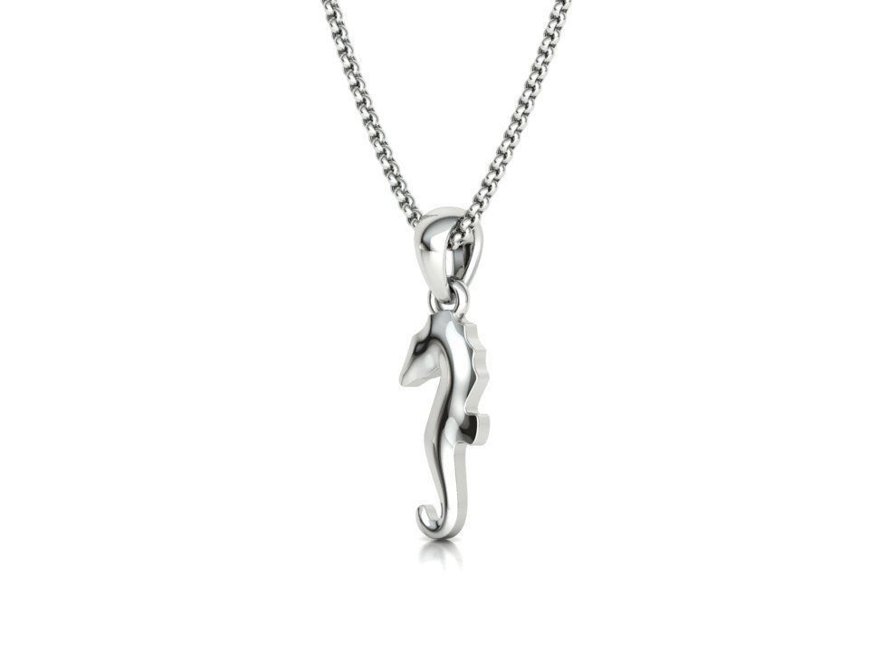 Seahorse Pendant Necklace 15mm and 19mm 3dprint model 3D print model_36