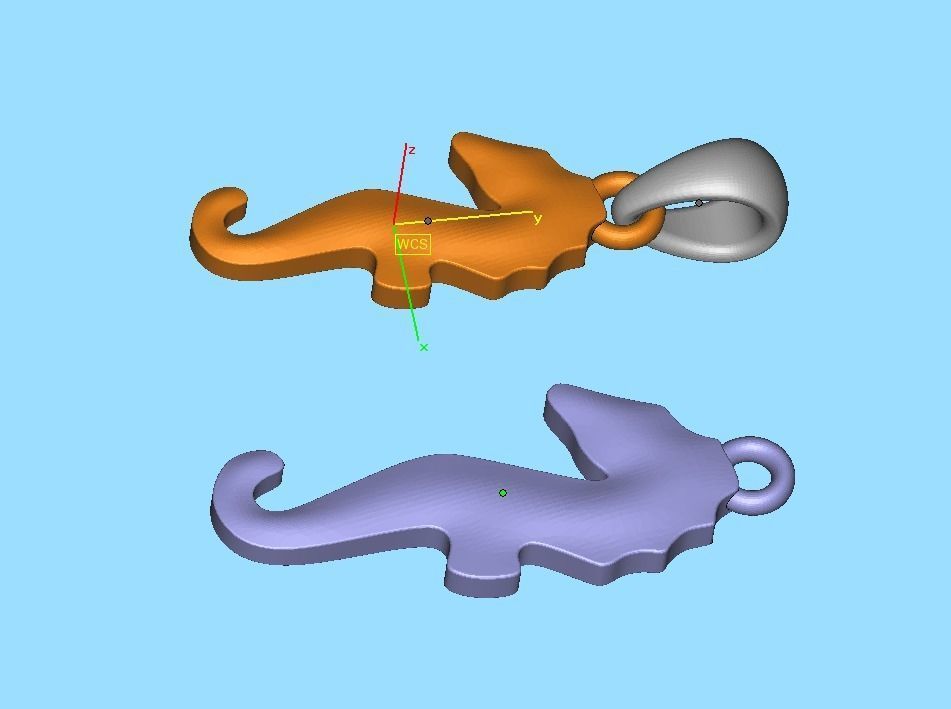 Seahorse Pendant Necklace 15mm and 19mm 3dprint model 3D print model_16