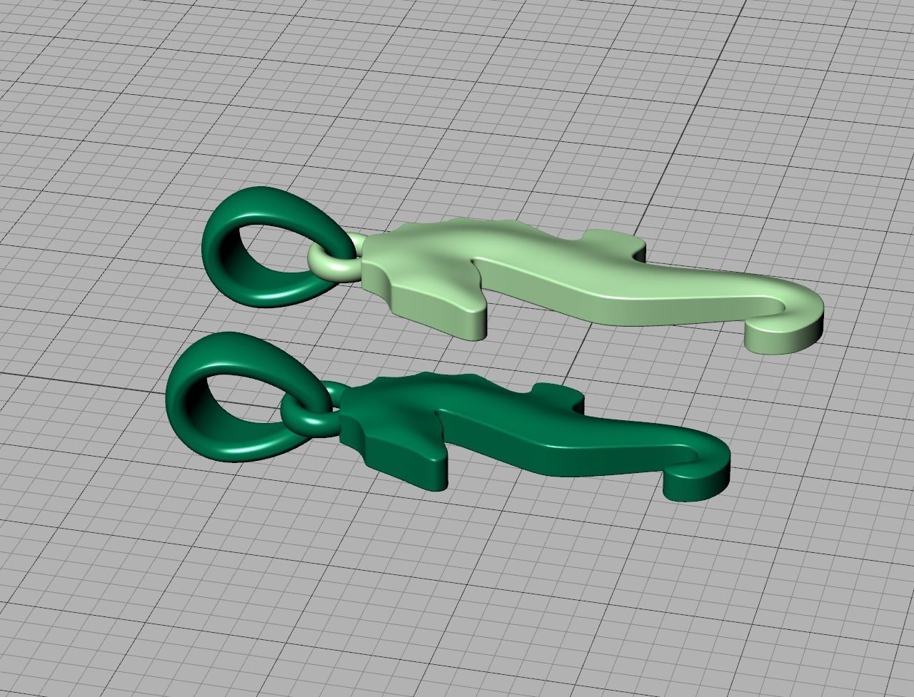 Seahorse Pendant Necklace 15mm and 19mm 3dprint model 3D print model_12