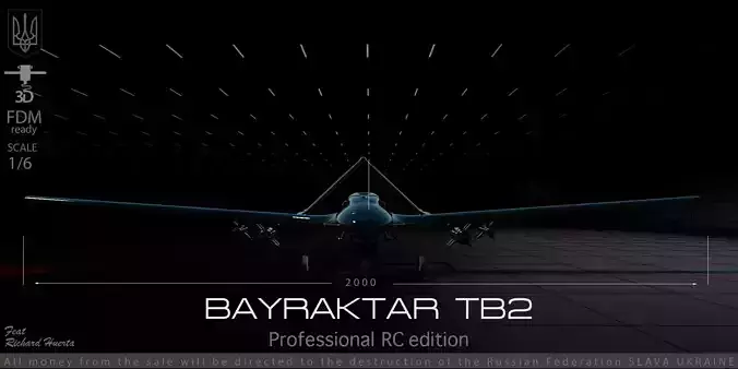 BAYRAKTAR TB-2 PROFESSIONAL RC EDITION MAKE YOUR OWN BAYRAKTAR