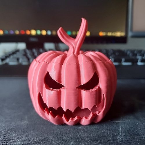 Jack-O-Lantern Light Candle Holder - Pre-Supported STL Files V3 3D print model