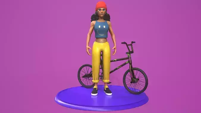 Stylized Skater girl