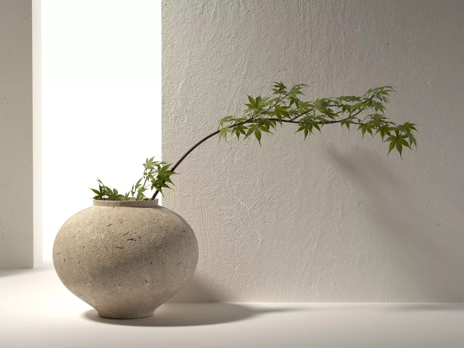 Vase with Plant 5 3D model_0