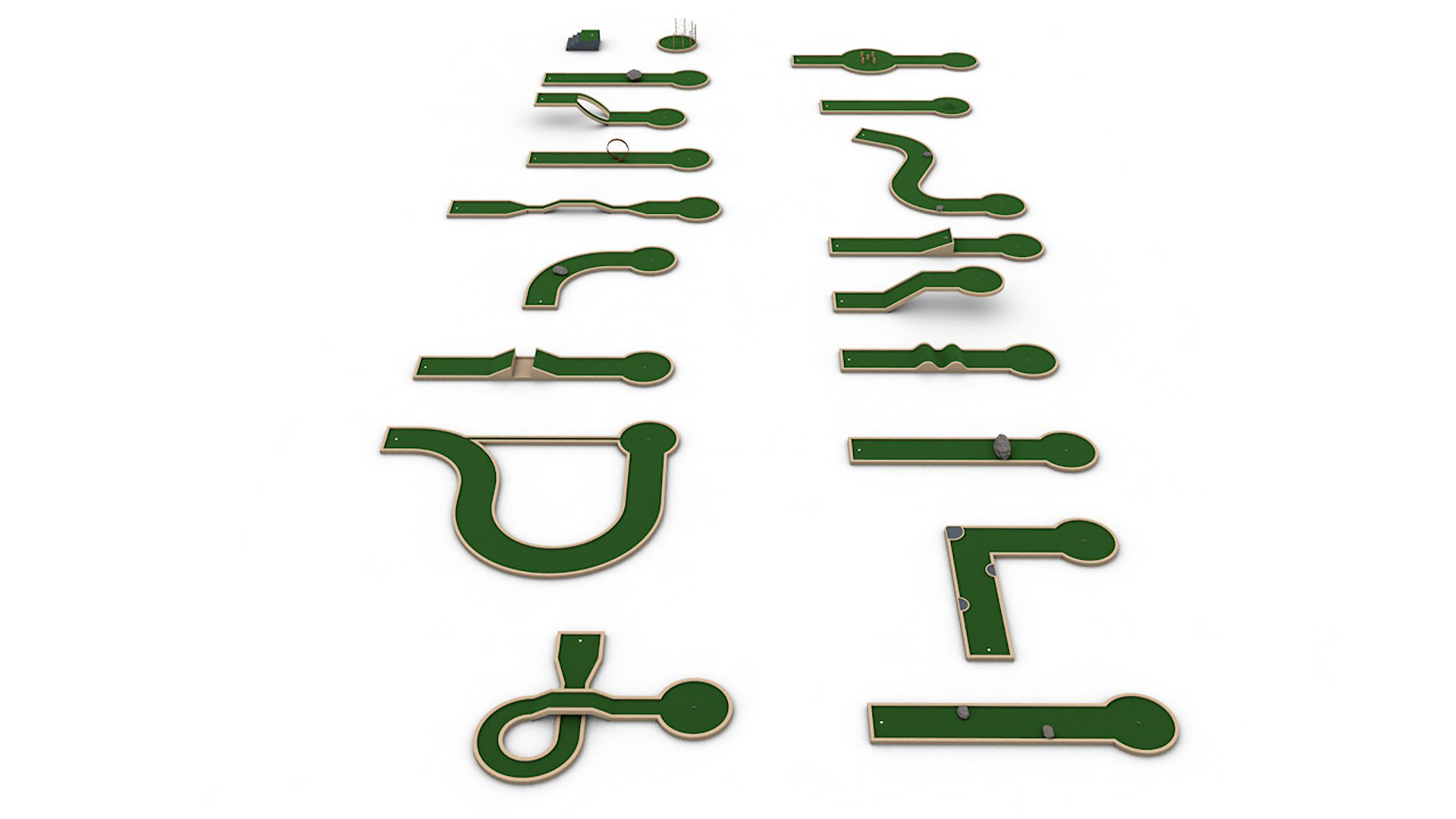 Mini-golf pack 3D model_12