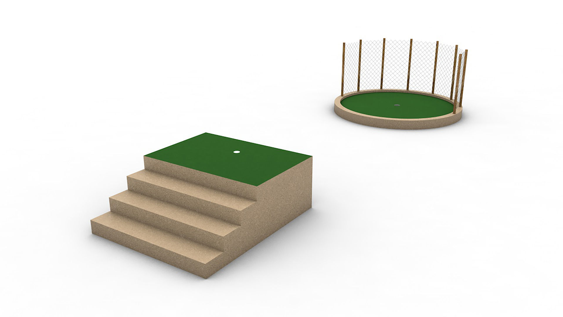Mini-golf pack 3D model_1