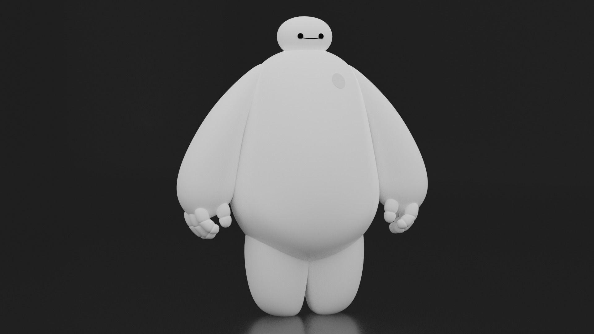 Baymax rock 3D model_1