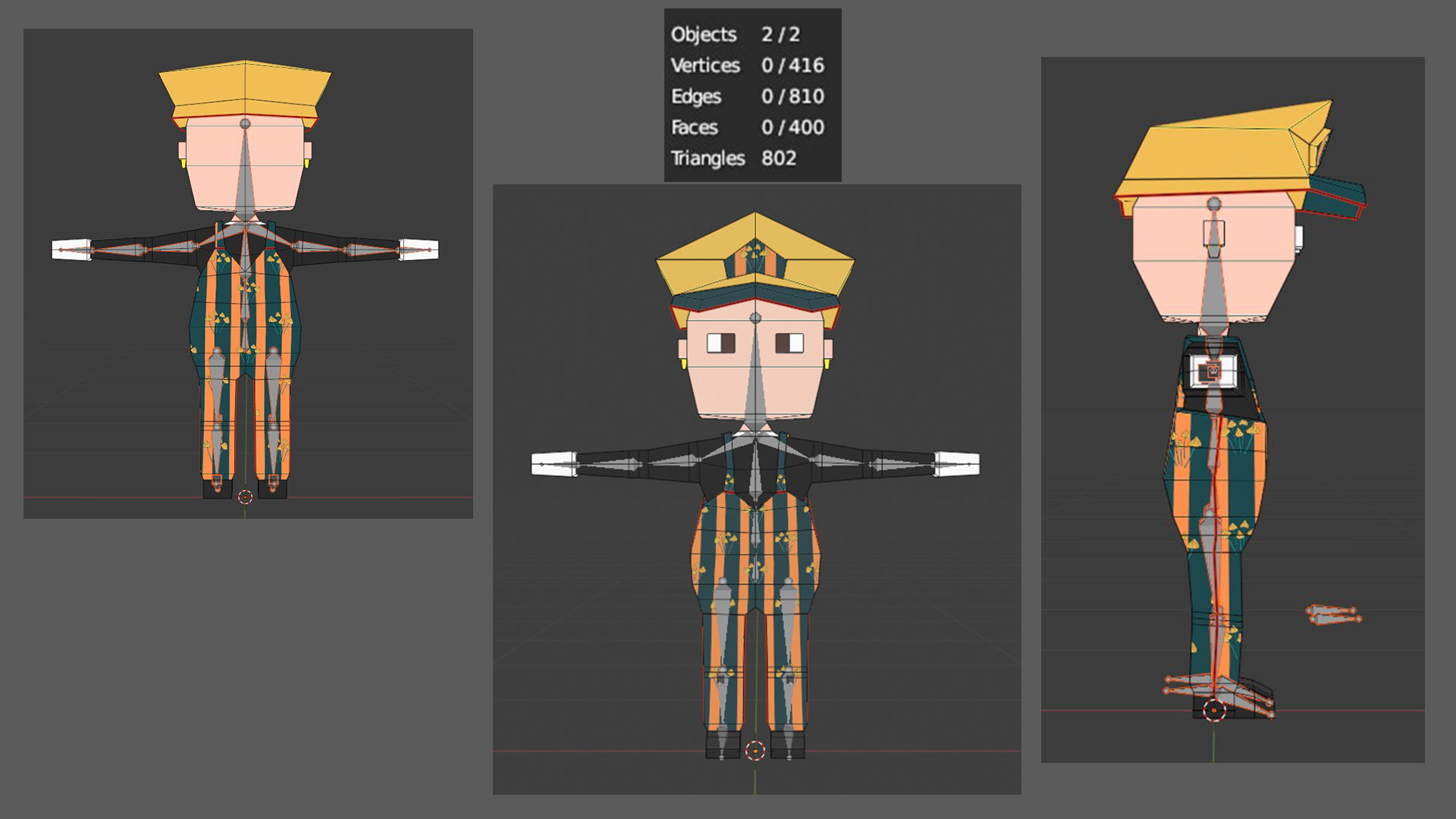 Low poly characters 02 pack 3d model Low-poly 3D model_24