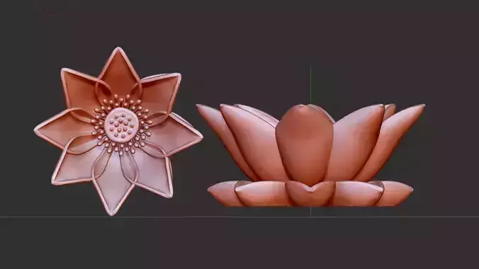 lotus flower 3D print model