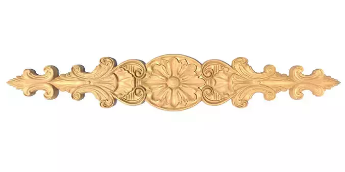 Beautiful wood carving for 3D printing or CNC milling