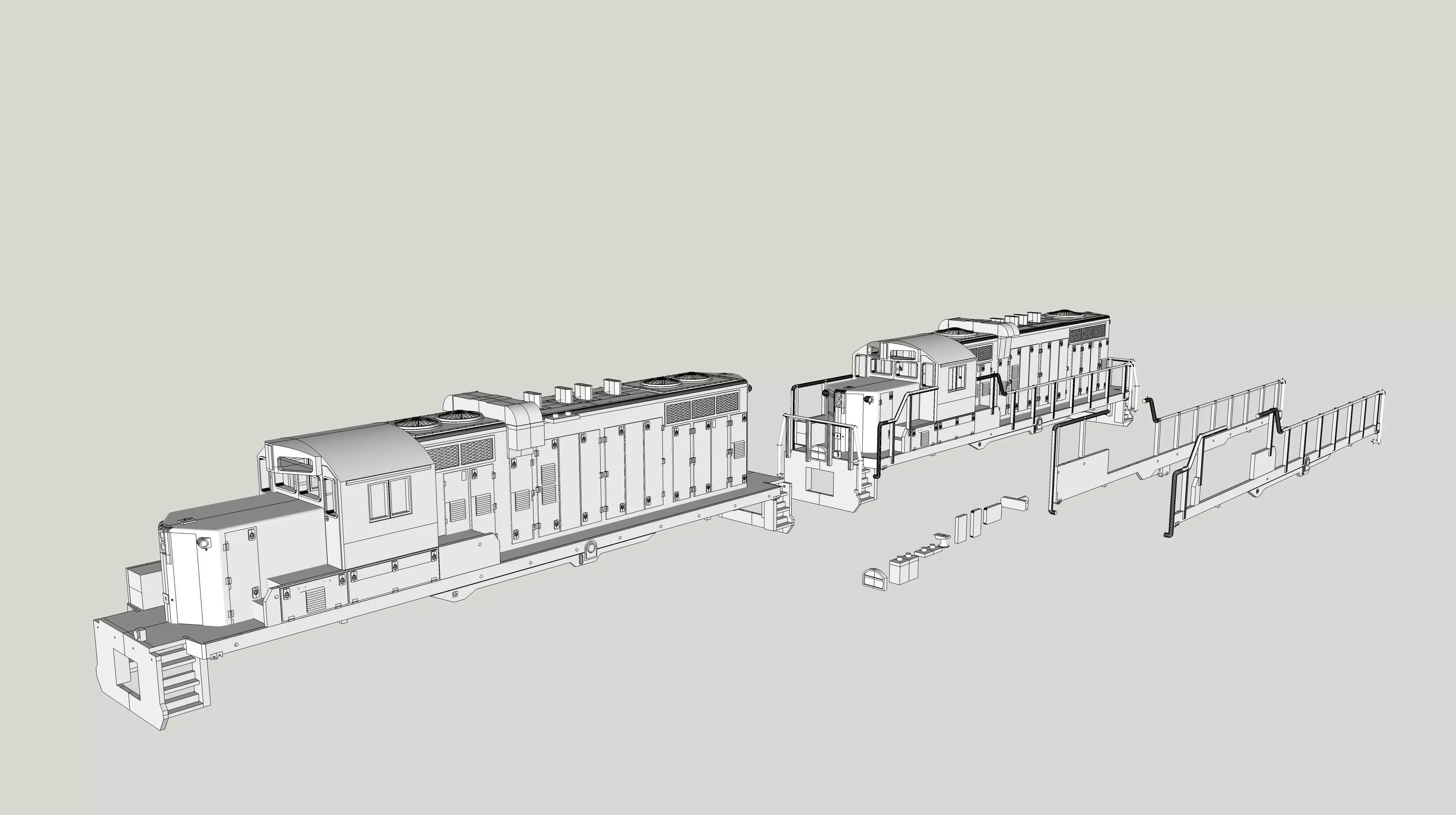GP10 Paducah Geep N Scale 3D print model_0