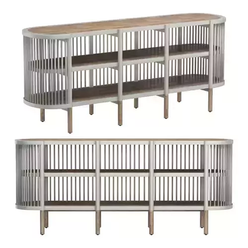 SILAS OPEN SLATTED SIDEBOARD CONSOLE