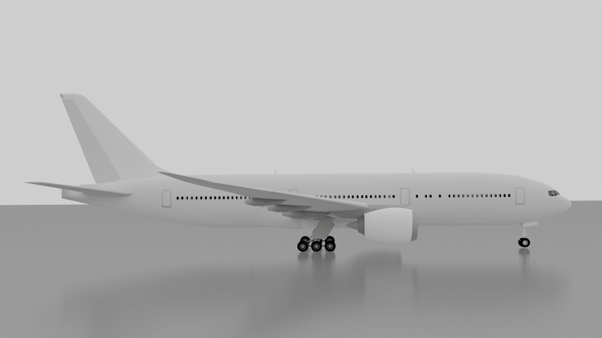 Boeing 777-200ER 3D model_3