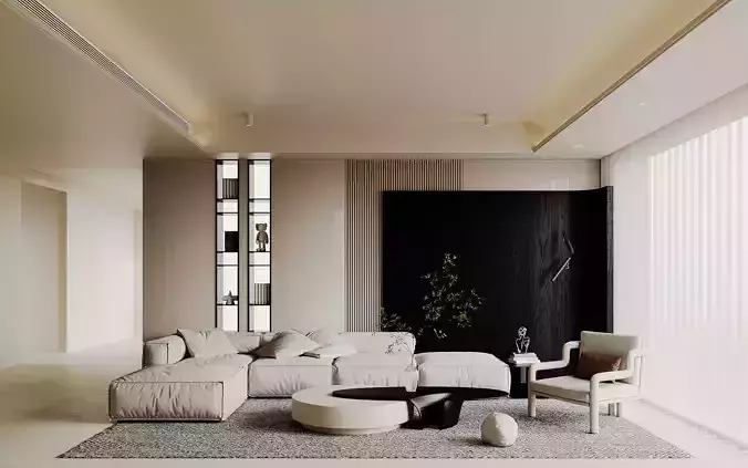 living room V-Ray Renderer