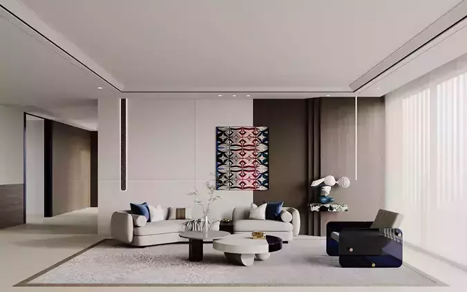 living room V-Ray Renderer