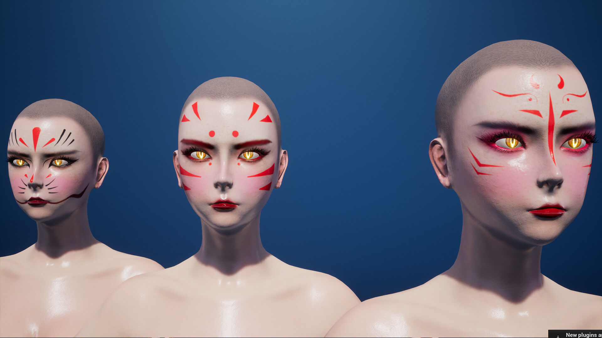 Kitsune Low-poly 3D model_12