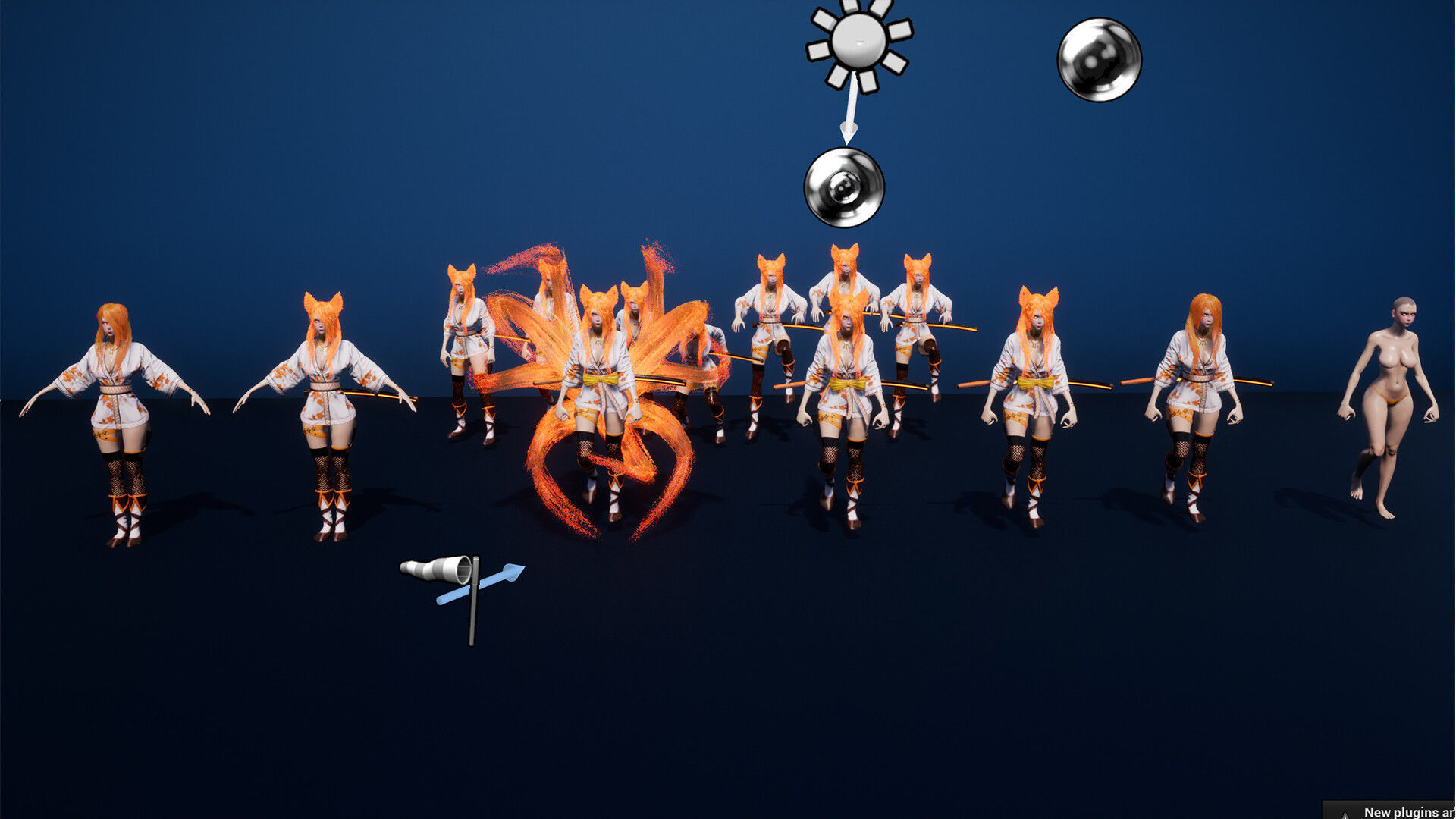 Kitsune Low-poly 3D model_7