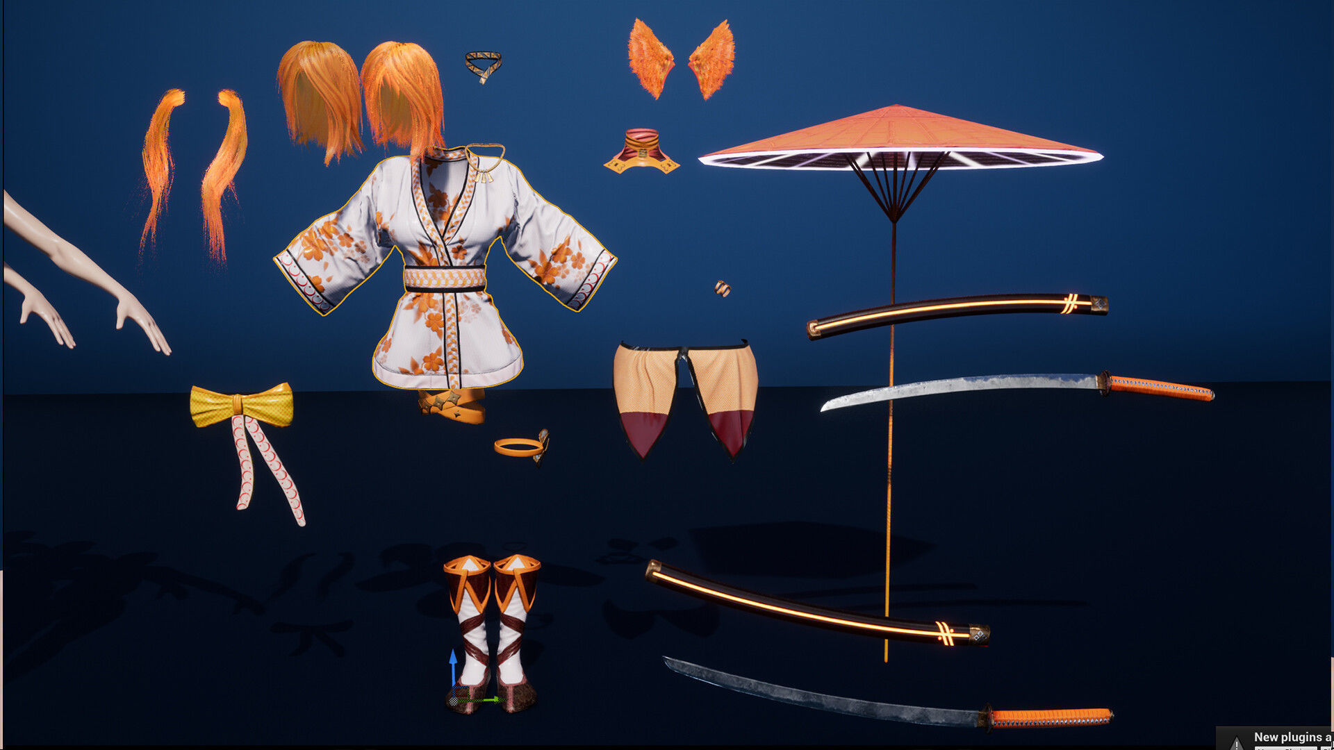 Kitsune Low-poly 3D model_11