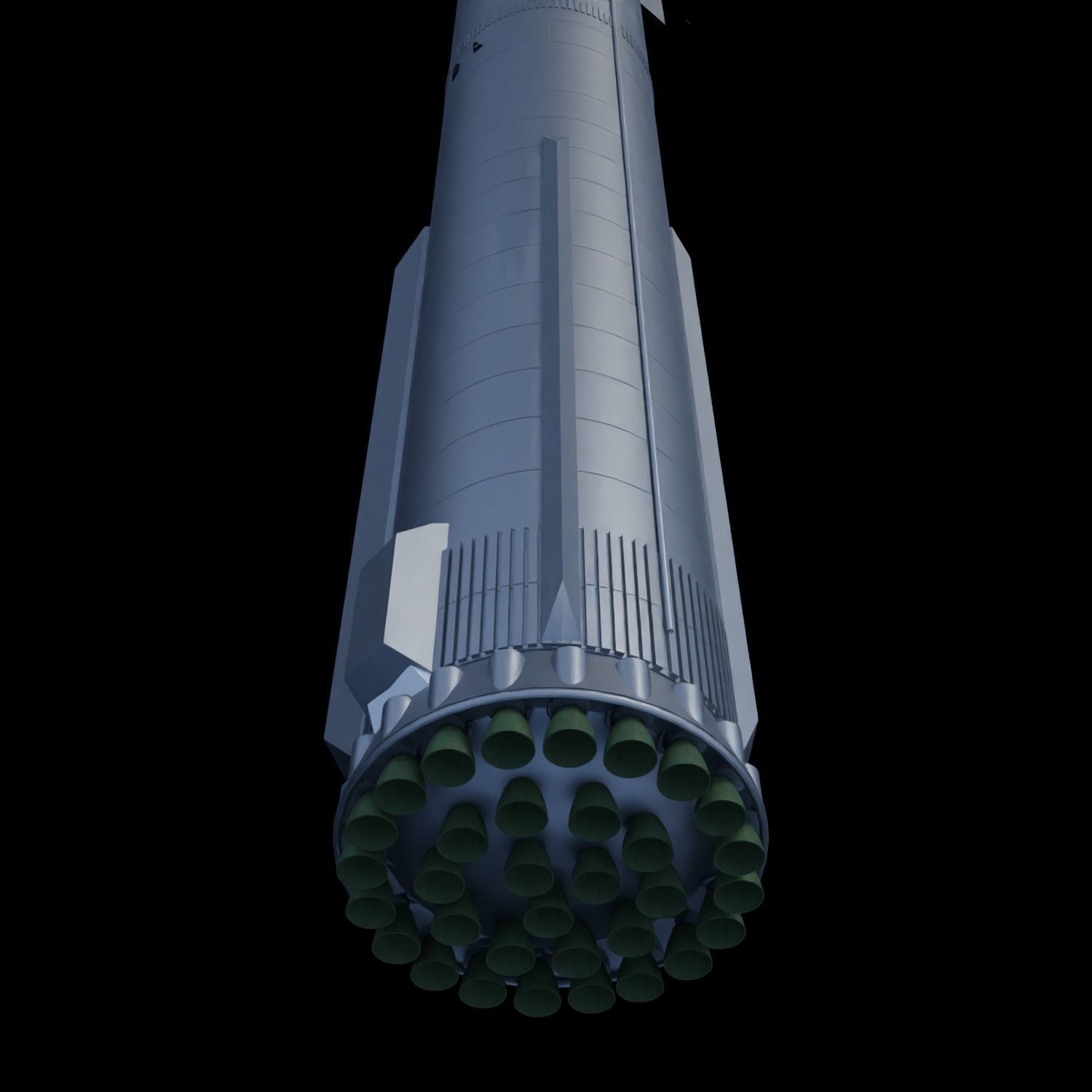 Ship 24 And  Booster 7 3D model_2