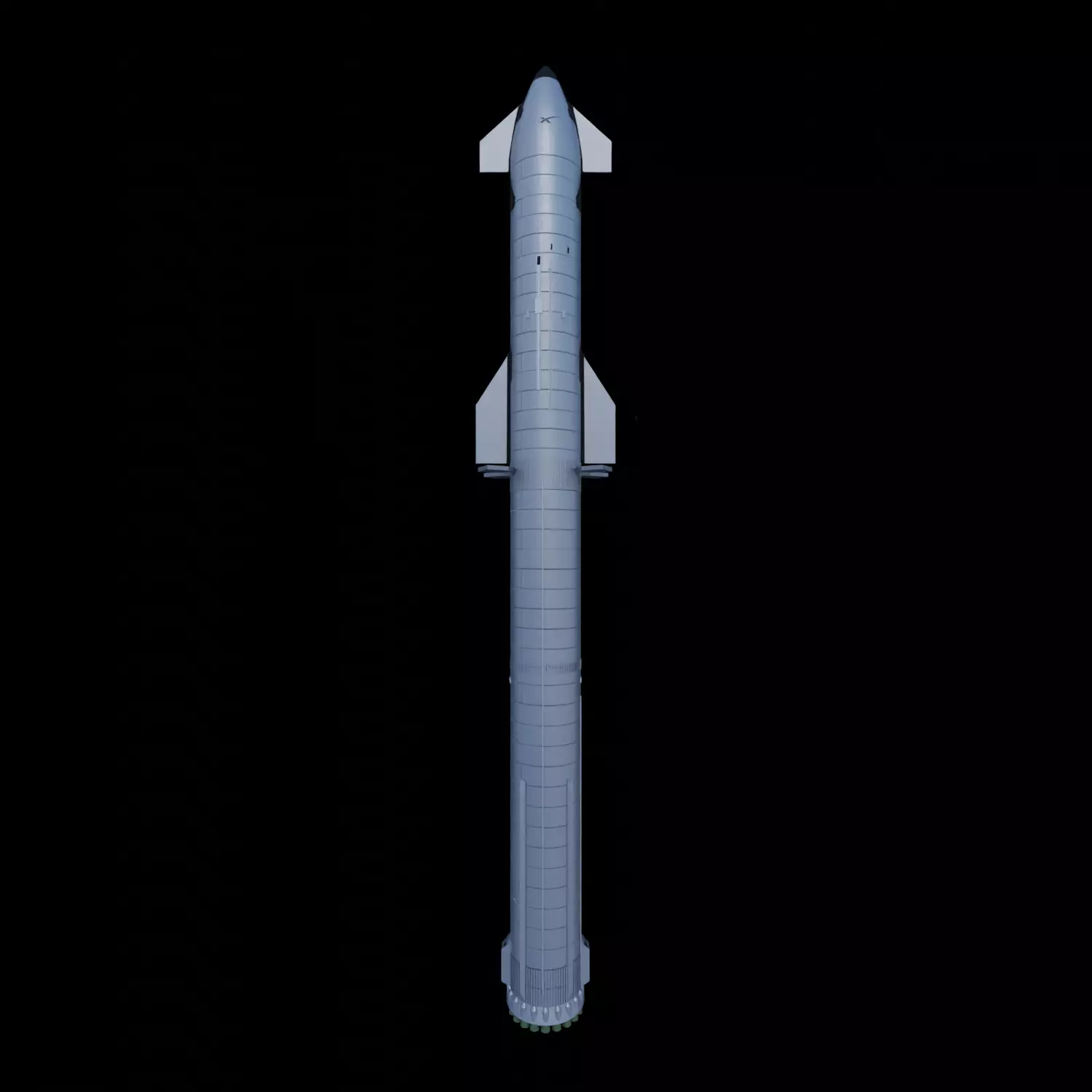 Ship 24 And  Booster 7 3D model_0