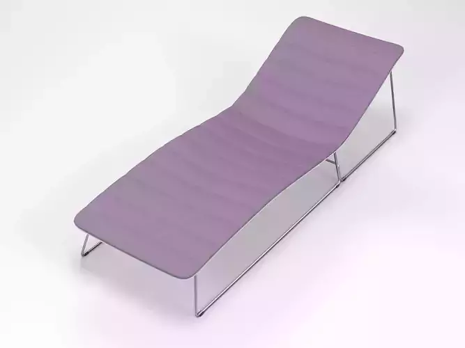 Viteo Slim Line Sun Lounger 3D model