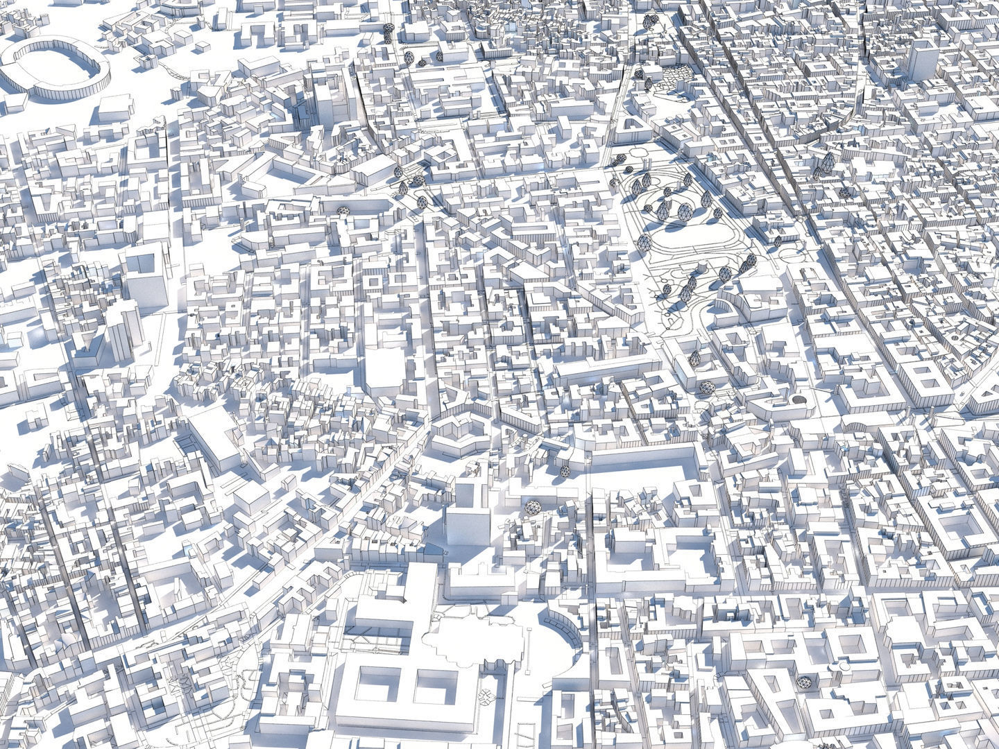 Catania Italy 50x50km City Map 3D Model 3D model_27