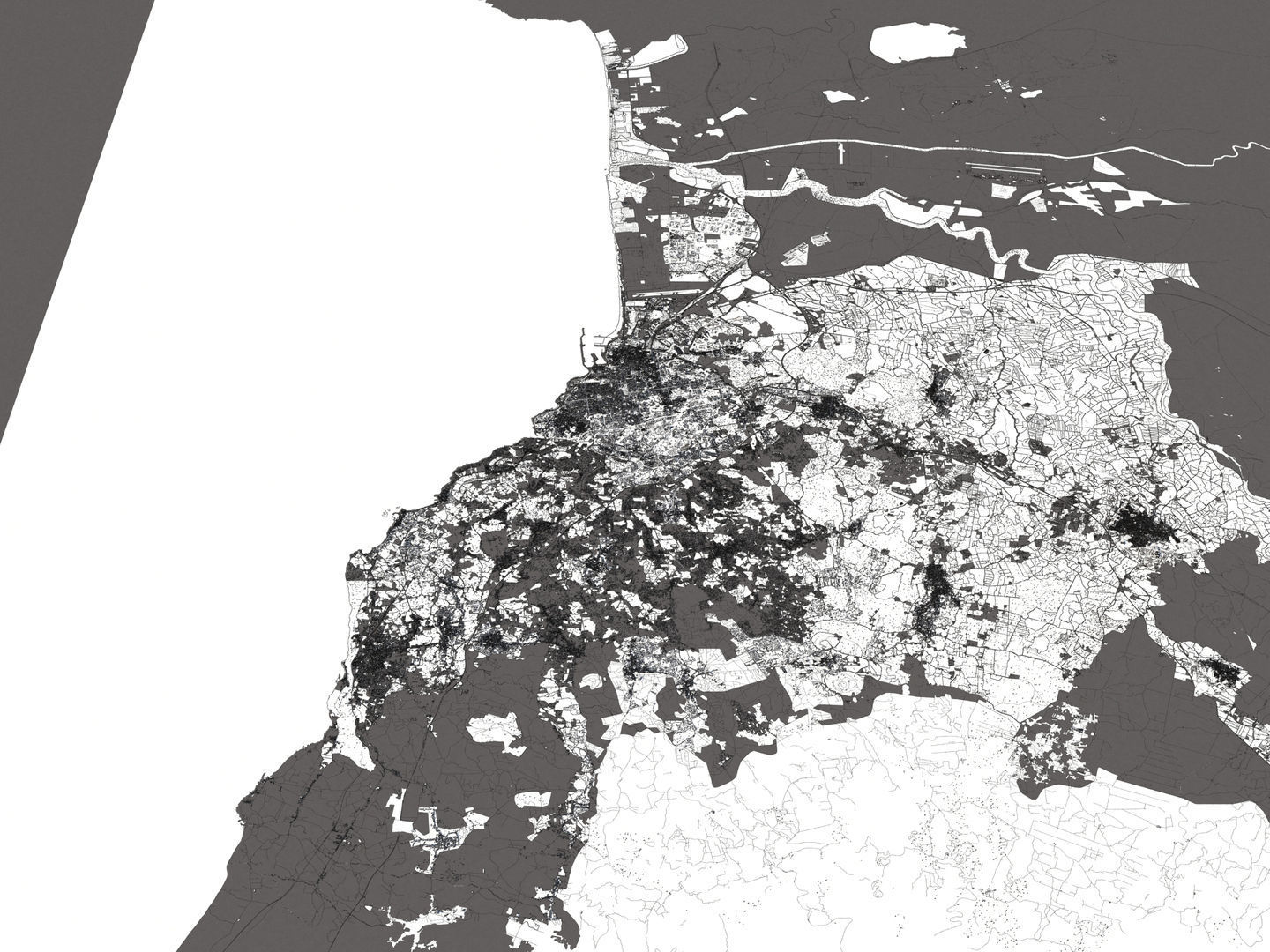 Catania Italy 50x50km City Map 3D Model 3D model_20