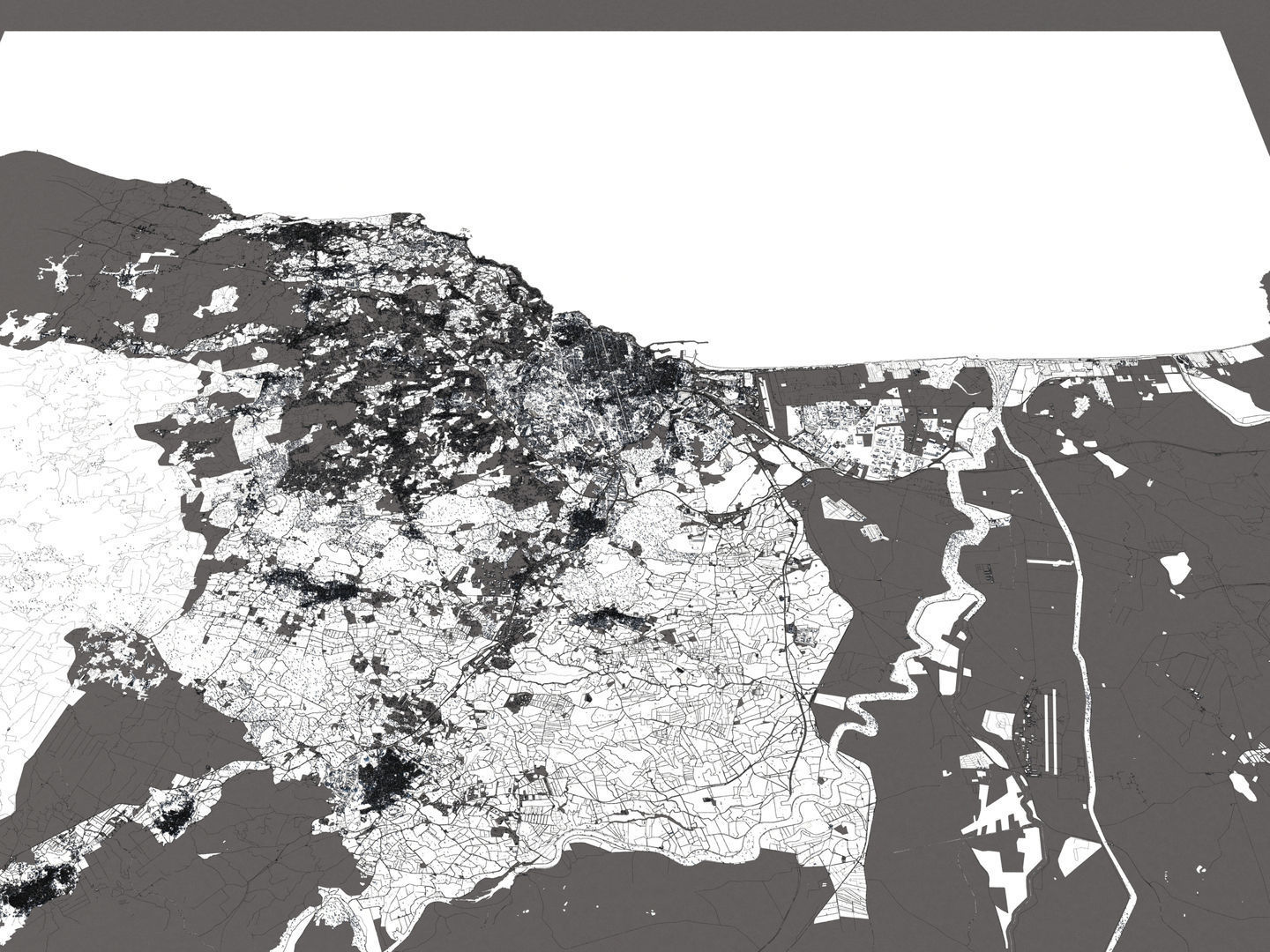 Catania Italy 50x50km City Map 3D Model 3D model_19