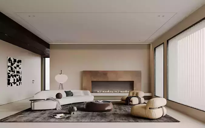 living room V-Ray Renderer