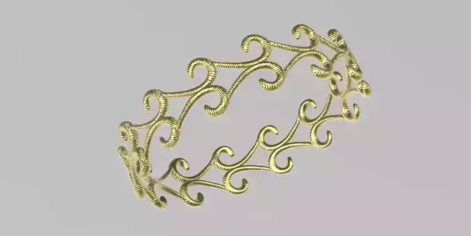 TEXTURED BANGLE STL VERIFIED