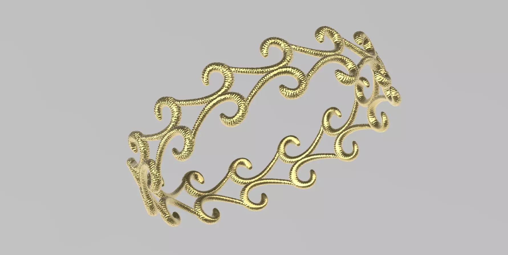 TEXTURED BANGLE STL VERIFIED 3D print model_0