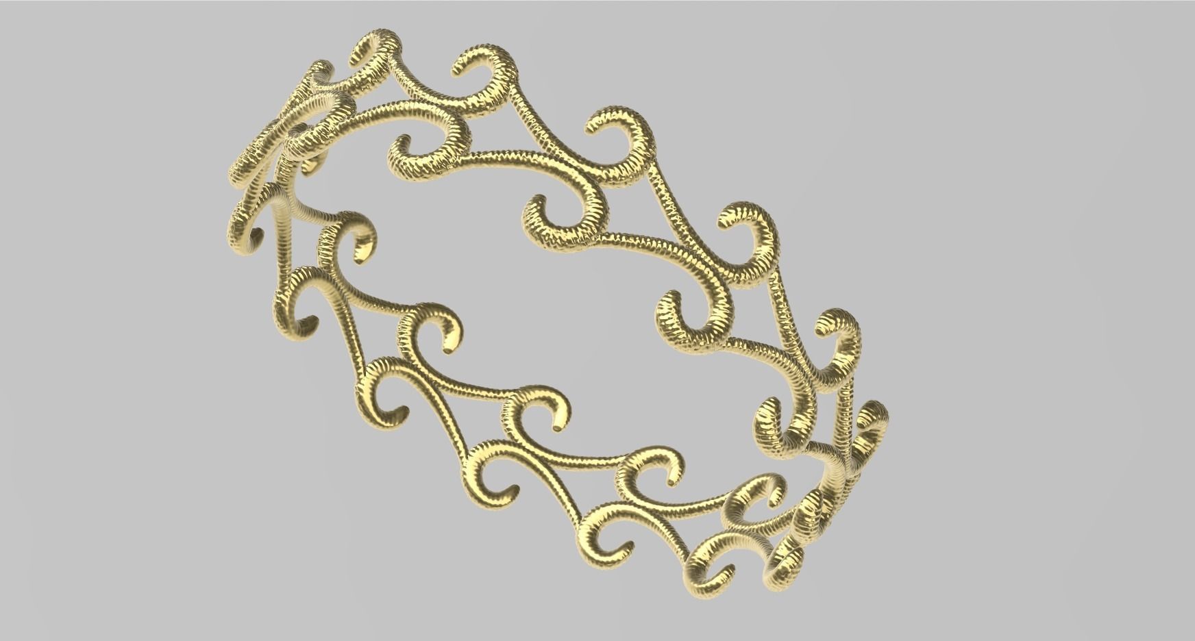 TEXTURED BANGLE STL VERIFIED 3D print model_2