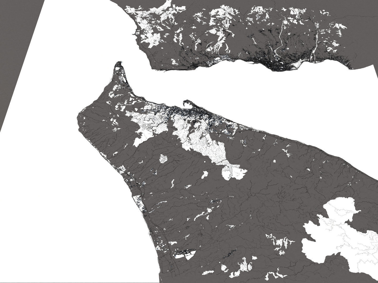 Messina Italy 50x50km City Map 3D Model 3D model_19