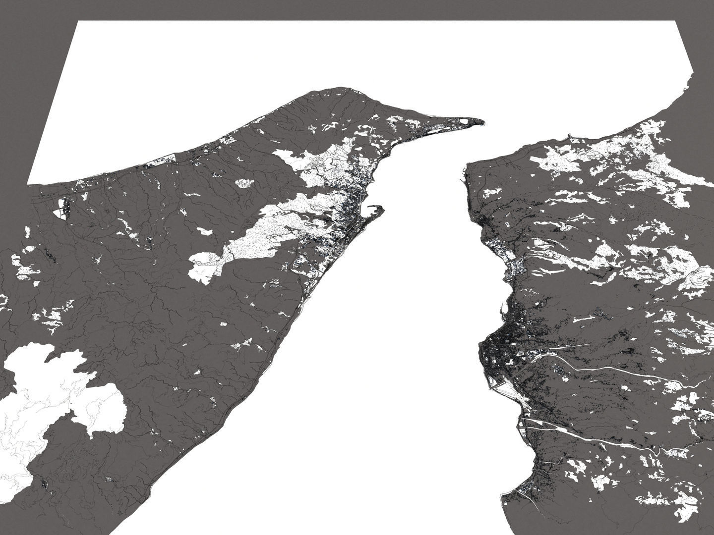 Messina Italy 50x50km City Map 3D Model 3D model_18