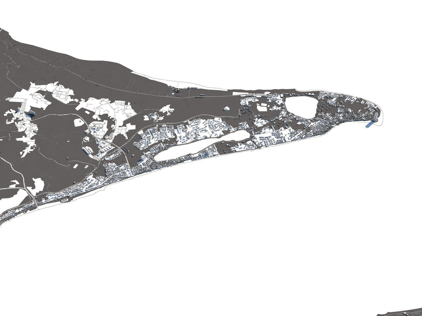 Messina Italy 50x50km City Map 3D Model 3D model_22