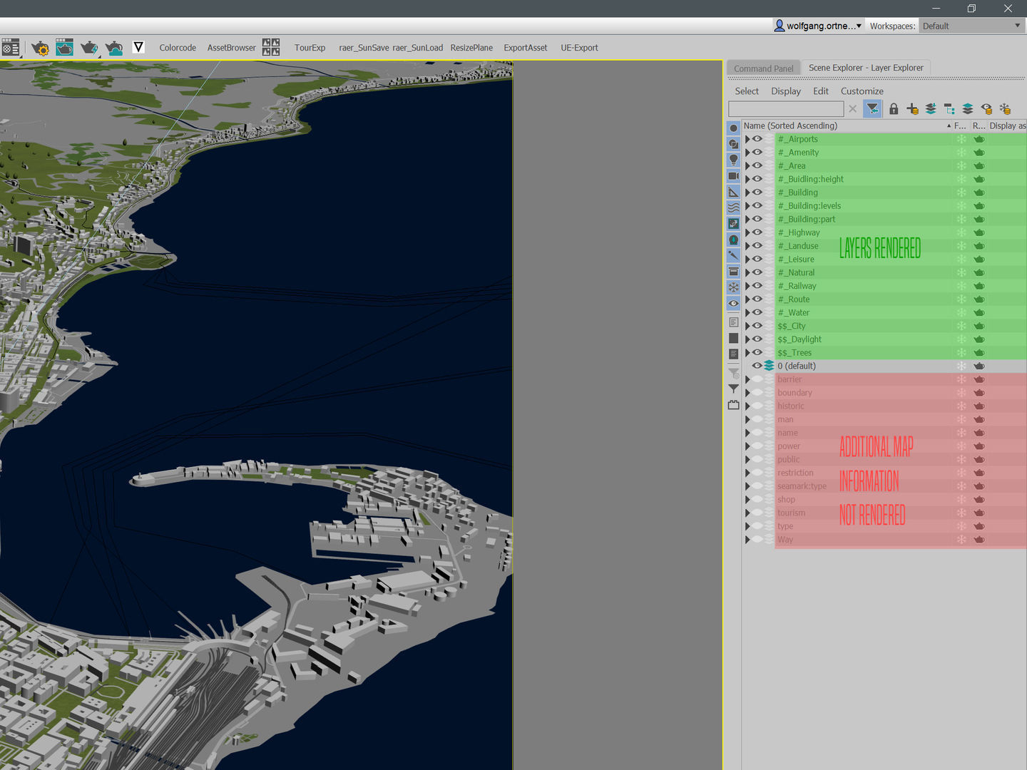 Messina Italy 50x50km City Map 3D Model 3D model_11