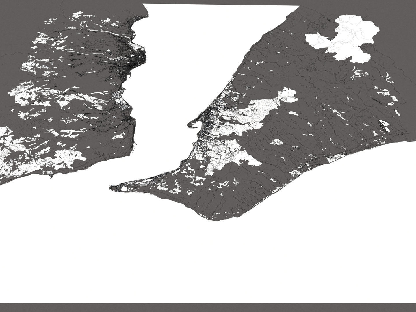 Messina Italy 50x50km City Map 3D Model 3D model_20
