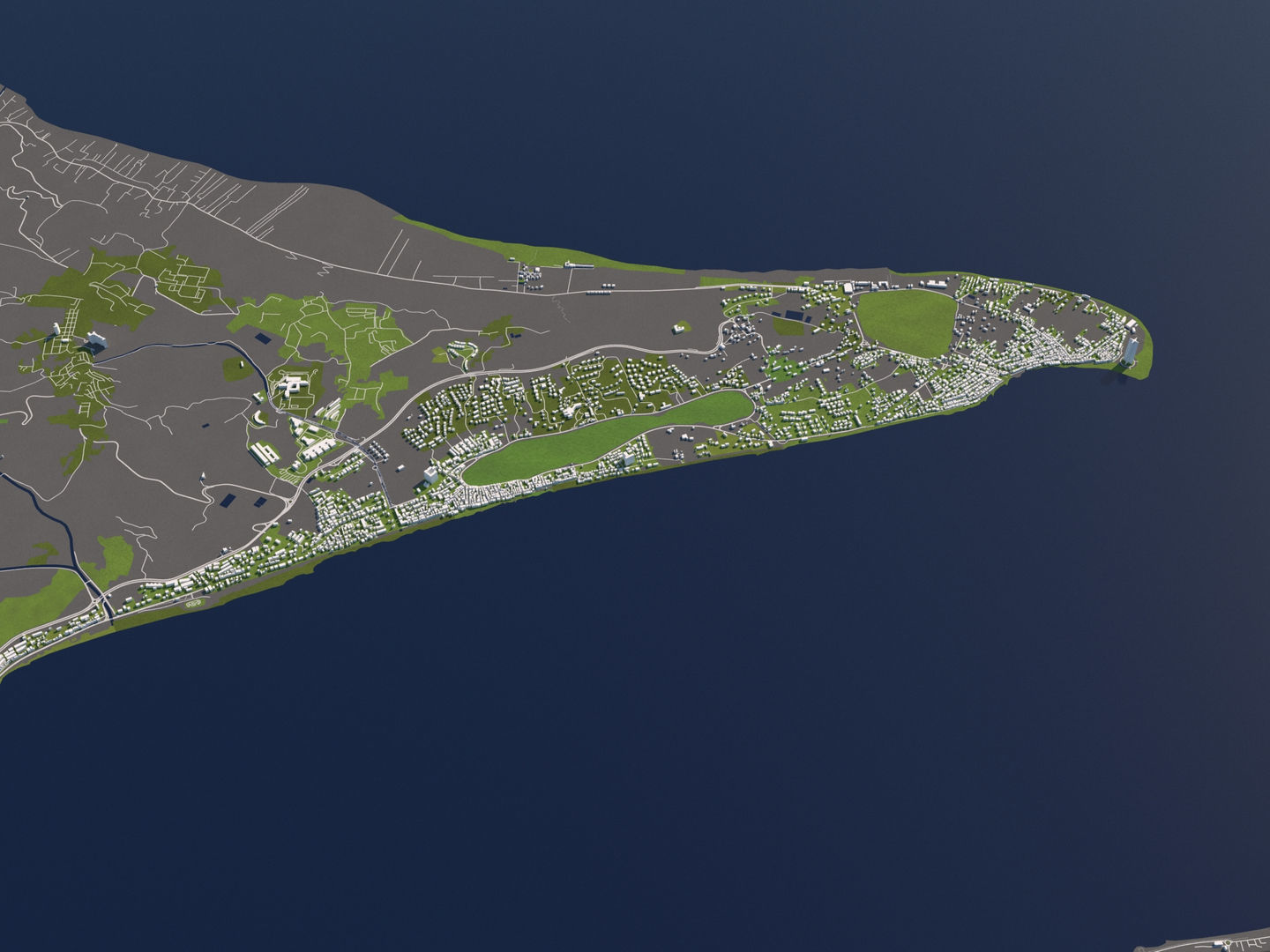 Messina Italy 50x50km City Map 3D Model 3D model_9
