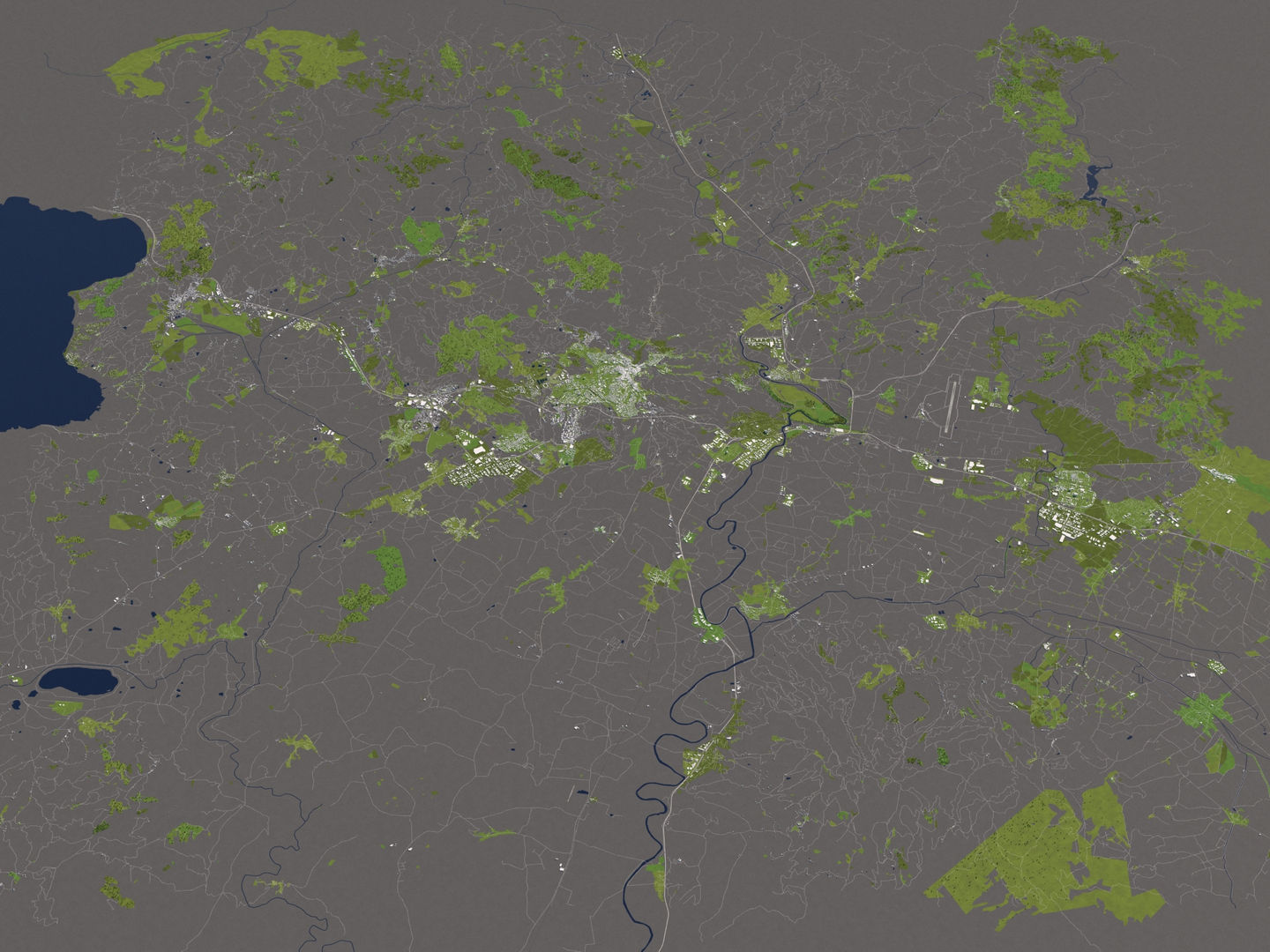 Perugia Italy 50x50km City Map 3D Model 3D model_12