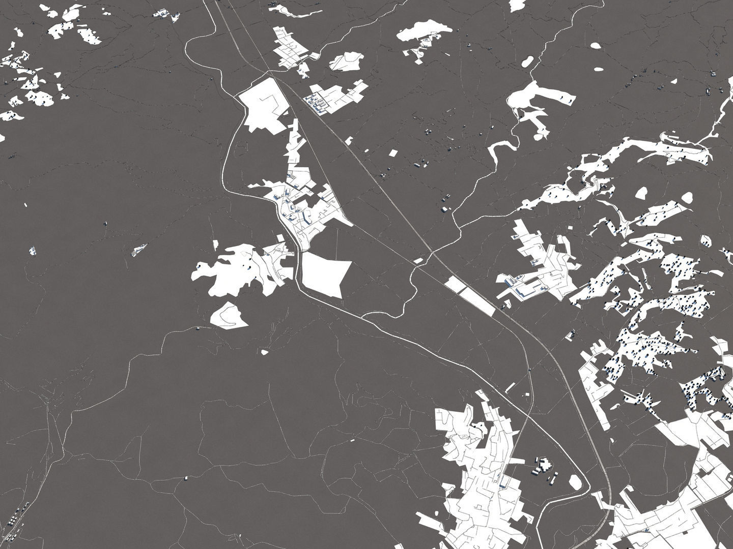 Perugia Italy 50x50km City Map 3D Model 3D model_22