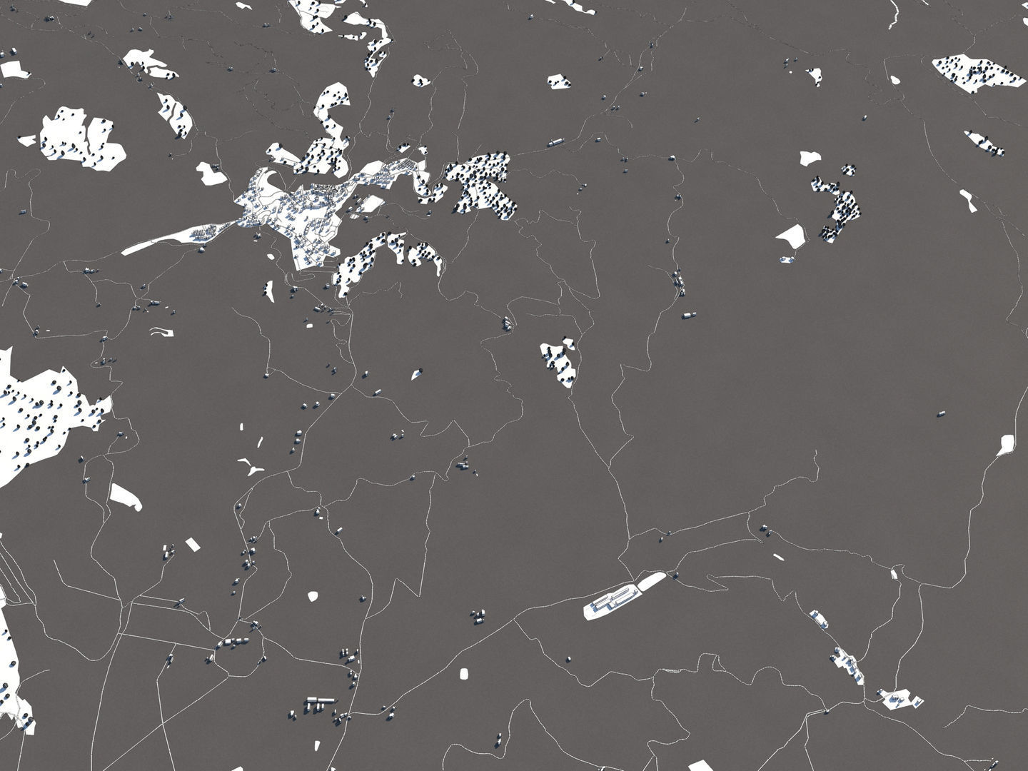 Perugia Italy 50x50km City Map 3D Model 3D model_21