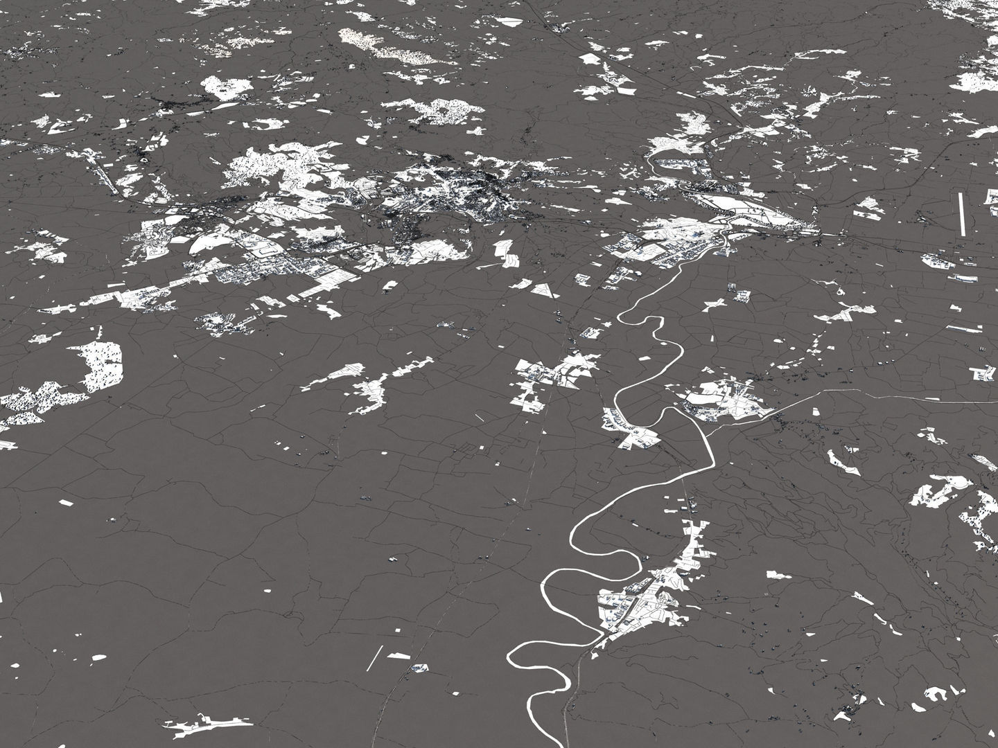 Perugia Italy 50x50km City Map 3D Model 3D model_17